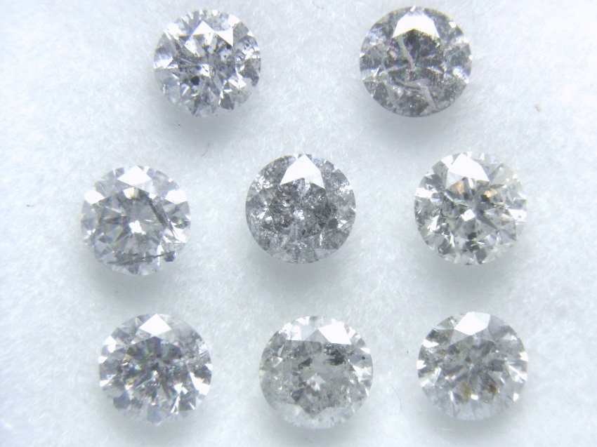 ホワイトカラー系 合計1.55ct(1ピース0.18ctUP) 天然