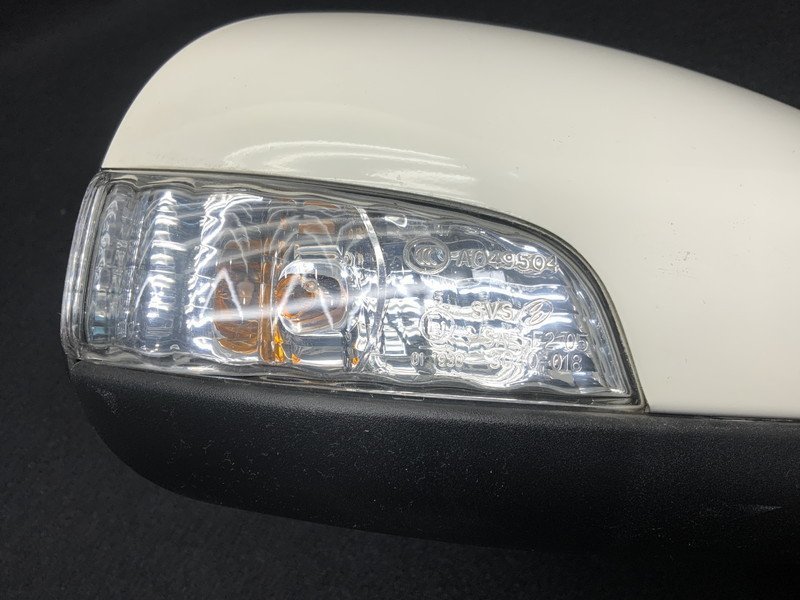 JG007 J71 Jaguar XJ latter term right door mirror automatic type / turn signal / wellcome lamp attaching *JJX indigo M- white . all paint [ animation equipped ]* * prompt decision *