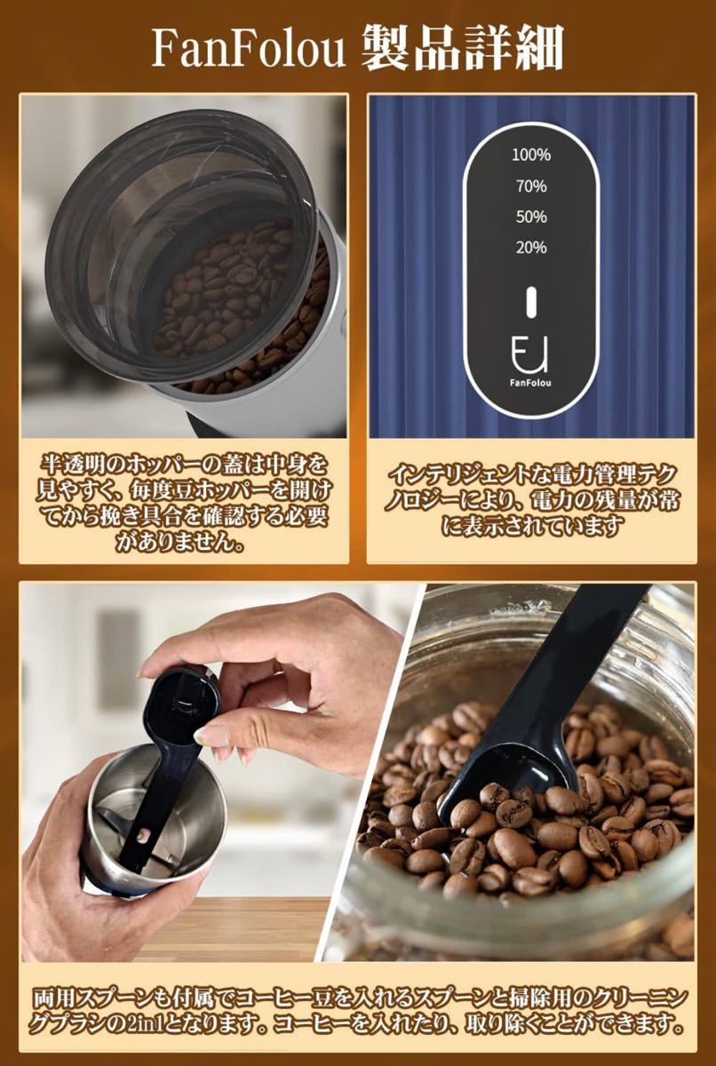 電動コーヒーミル コーヒーバラインダー　