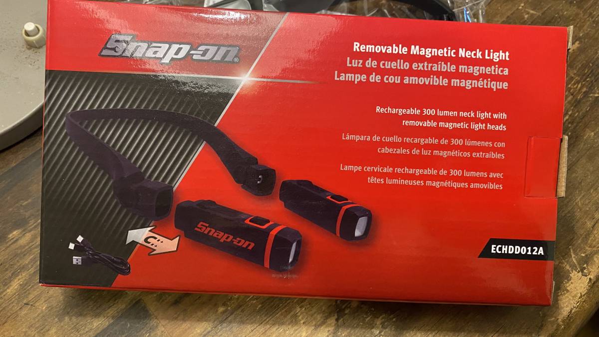 Snap-on　スナップオン　脱着式 ハンズフリーネックライト