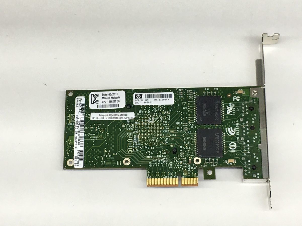 [ immediate payment / free shipping ] HP 593743-001 nc365t 4 port Ethernet server adaptor [ used parts / present condition goods ] (SV-H-223)