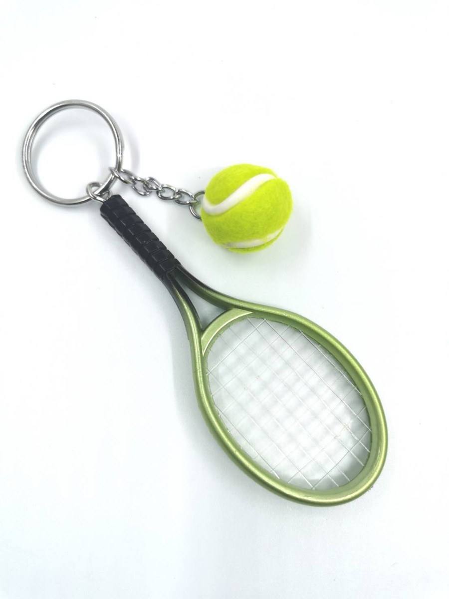 テニスラケットとボールのキーホルダー！ 6色セット【新品・未使用品】