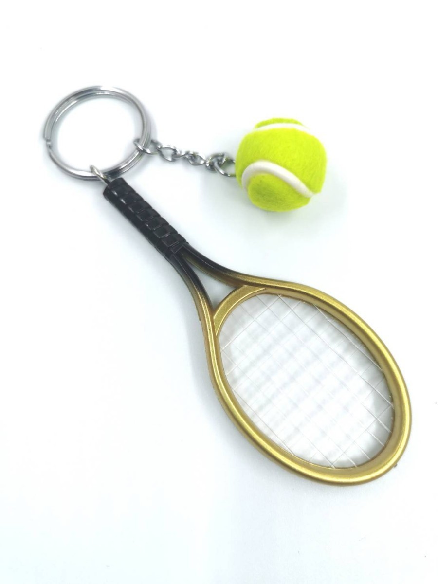 テニスラケットとボールのキーホルダー！ 6色セット【新品・未使用品】