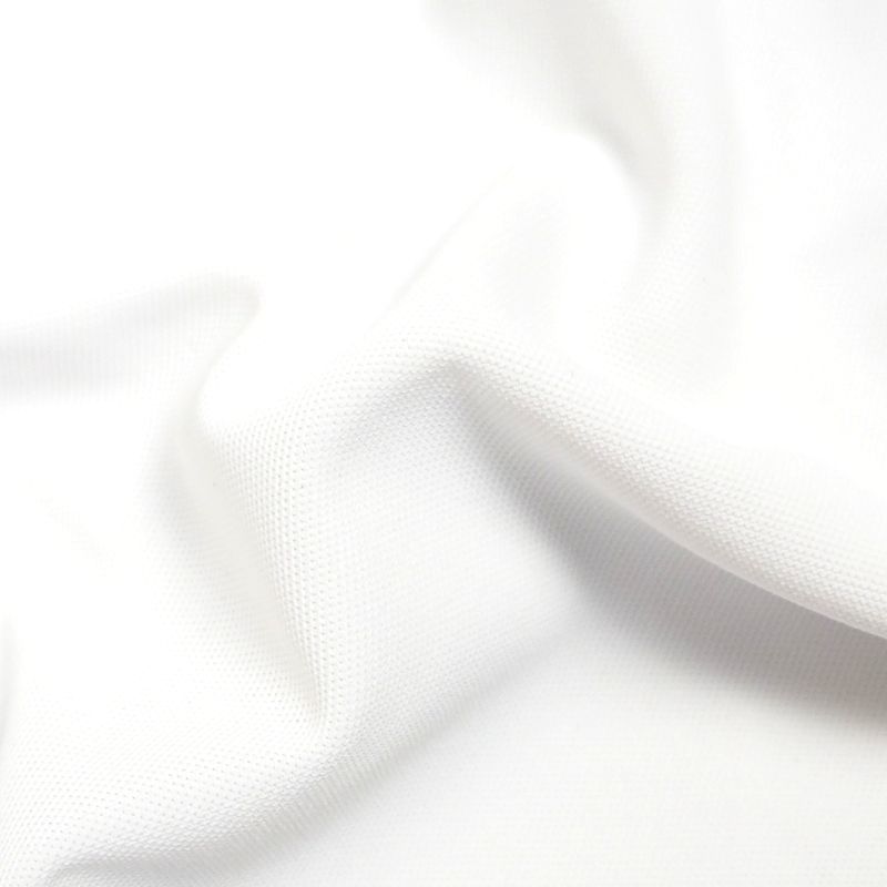 新品 DESCENTE デサント 吸水速乾 ストレッチ 鹿の子 ポロシャツ 半袖 ビッグロゴ ゴルフ (サイズ:L) ホワイト_画像5
