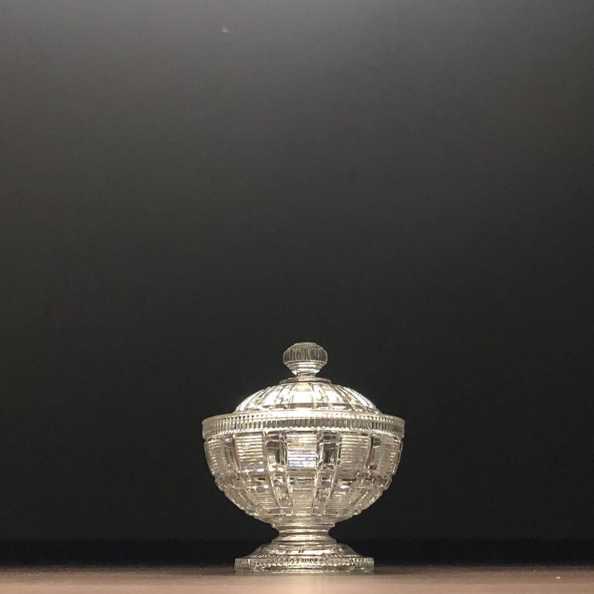 Baccarat オールドバカラ/※極稀少型　刻印有　ボンボニエール　大型蓋物　美品_画像9