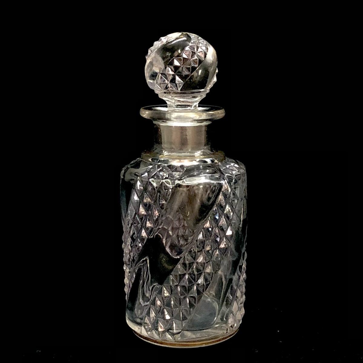 【新発売】 Baccarat オールドバカラ/※1890年代 セルポンティーヌ 金彩香水瓶 バカラ