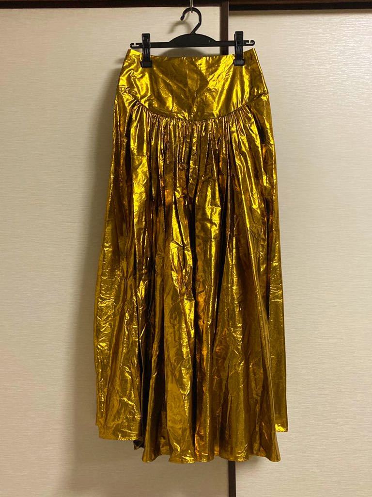 Stella McCartney ステラマッカートニー ゴールド スカート 36 Stella McCartney ステラマッカートニー ゴールド スカート 36