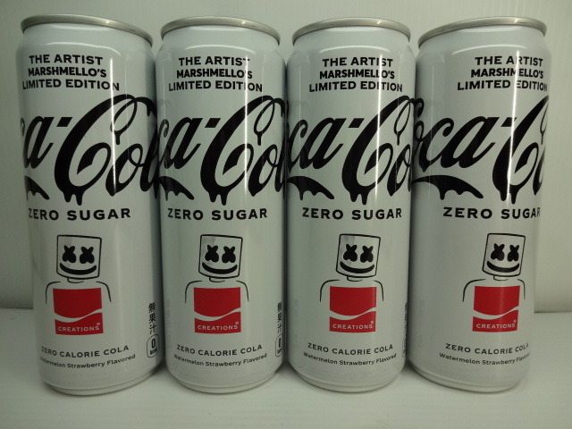コカ コーラ 4本 355ml Edition Limited Marshmello's シュガー ゼロ 品揃え豊富で ゼロ
