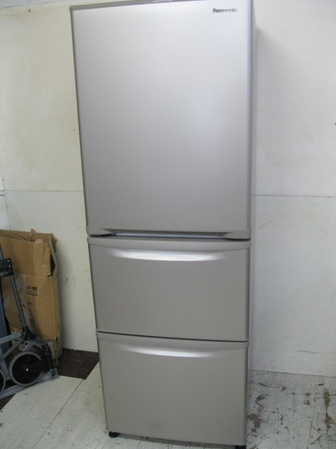 美品)パナソニック・3ドア冷蔵庫・335L・NR-C342CL-N・21年製