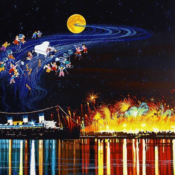 真作】【WISH】ヒロ・ヤマガタ「オスカーの夜」シルクスクリーン 真作】【WISH】ヒロ・ヤマガタ「オスカーの夜」シルクスクリーン
