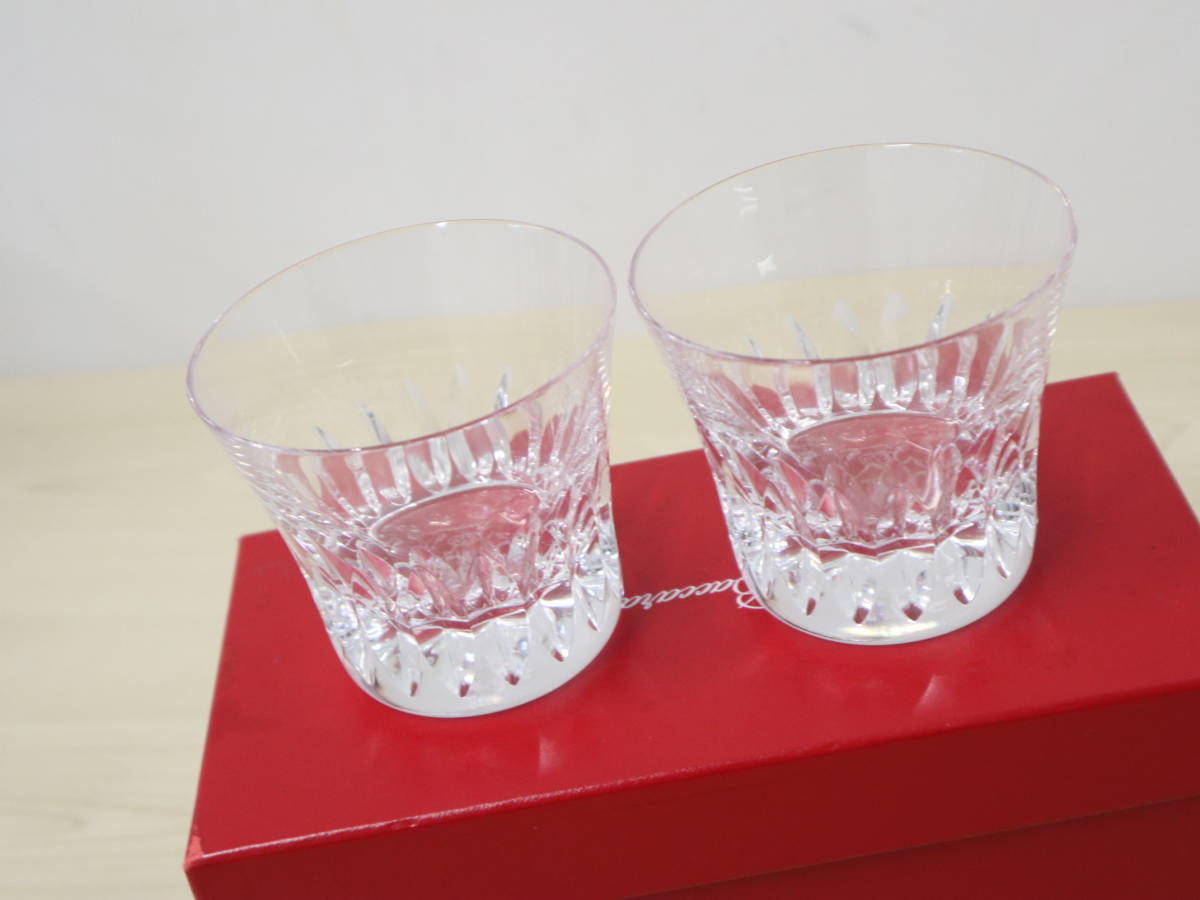 保管品 Baccarat バカラ ローザ 2015 ロックグラス タンブラーグラス 純正品特価 バカラ クリスタルグラス ペアセット 2015 食器