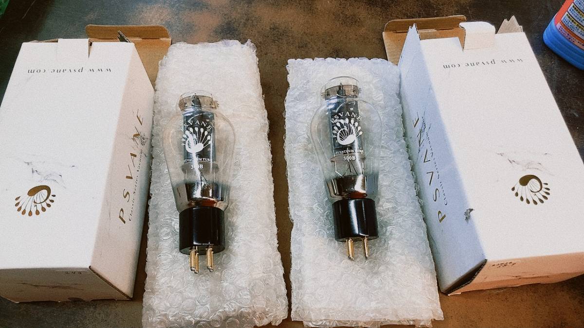 未使用◇真空管 ペア◇【白箱】◇プスバン ◇PSVANE◇ 300B ◇2本