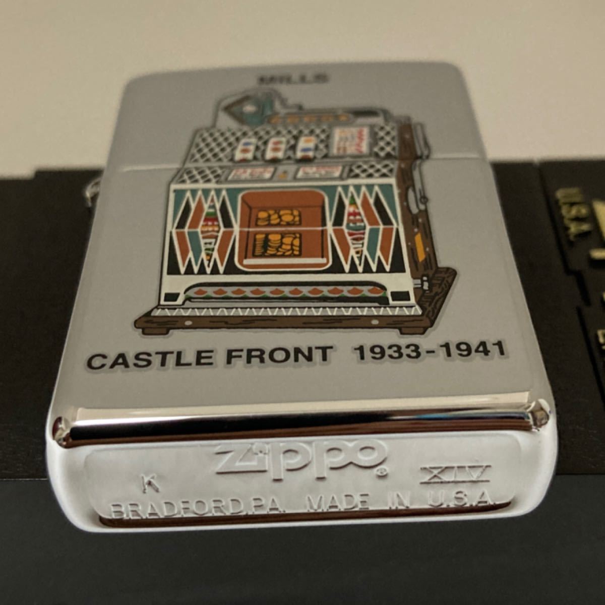 ZIPPOライター　MILLS CASTLE FRONT 1933-1941  激レア　未使用　美品　ケース付き　1998年製