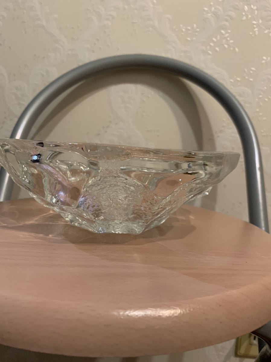 昭和レトロ ガラスの灰皿 ガラス工芸品_画像7