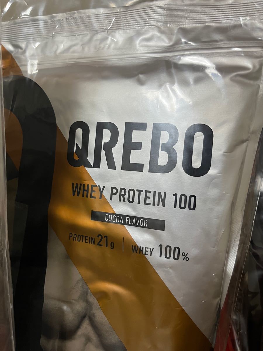 QREBO クレボ ホエイプロテイン 1kg ココア風味　3袋セット