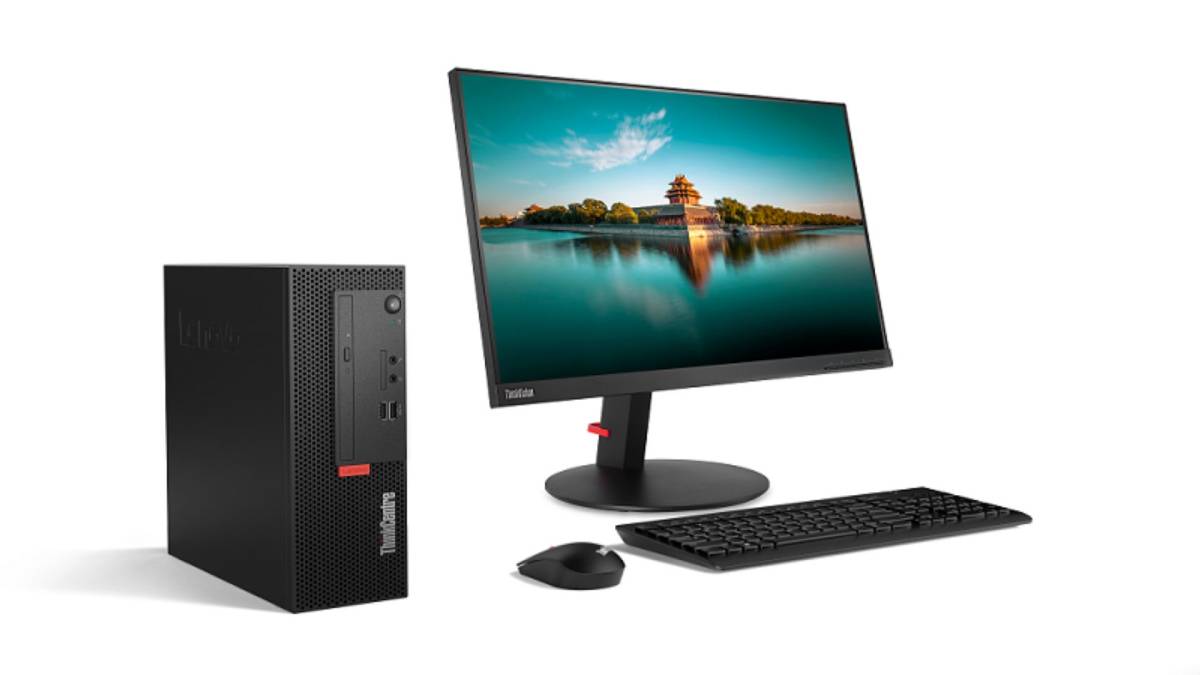 Lenovo-M710E<22型セット>Corei5-7500・8GB・Nvme-SSD256GB+HDD500GB・Win11・DVDマルチ・Office2021・無線LAN・無線キーボードとマウス