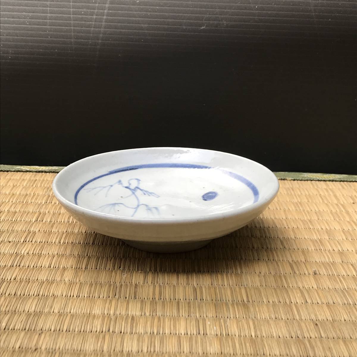 初期伊万里？の小皿、月柳文　酒器　盃　杯　珍味入れ　染付　古伊万里（R40801_F）_画像8