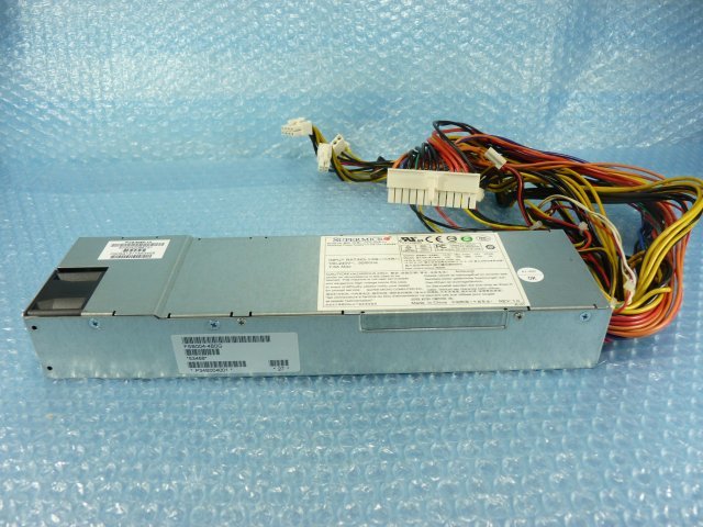 1MFX // power supply Supermicro PWS-605P-1H 600W / 76 x 279.4 x 40.4 mm / Supermicro 815-6 taking out // stock 4