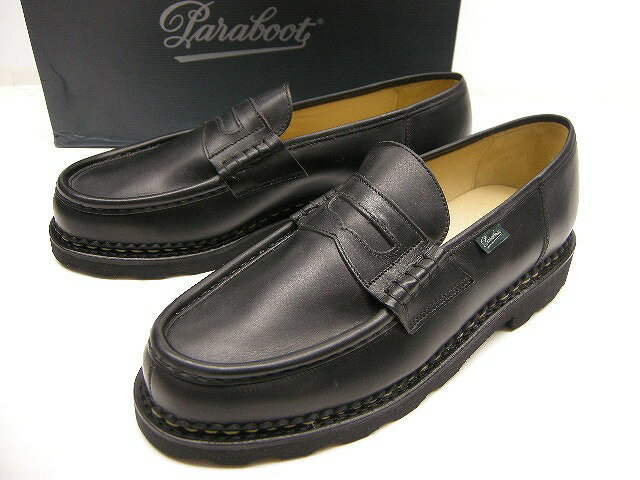 新品■サイズUK7(25.5-26cm)PARABOOT/ランス/REIMS/ローファーシューズ/099412/パラブーツ/レザーシューズ/NOIR/黒/ブラック/ブーツ/メンズ