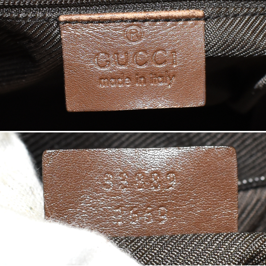 1円 ◆極美品 GUCCI グッチ トートバッグ ハンドバッグ GG柄 キャンバス×レザー ベージュ×ブラウン ユニセックス◆Csl