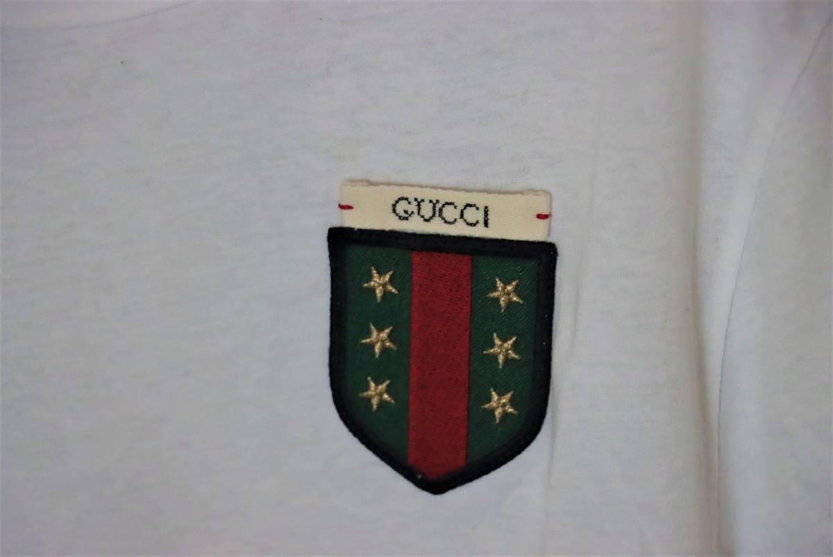 ☆ロゴポイント☆Tシャツ☆GUCCI☆サイズS☆ホワイト☆国内タグ