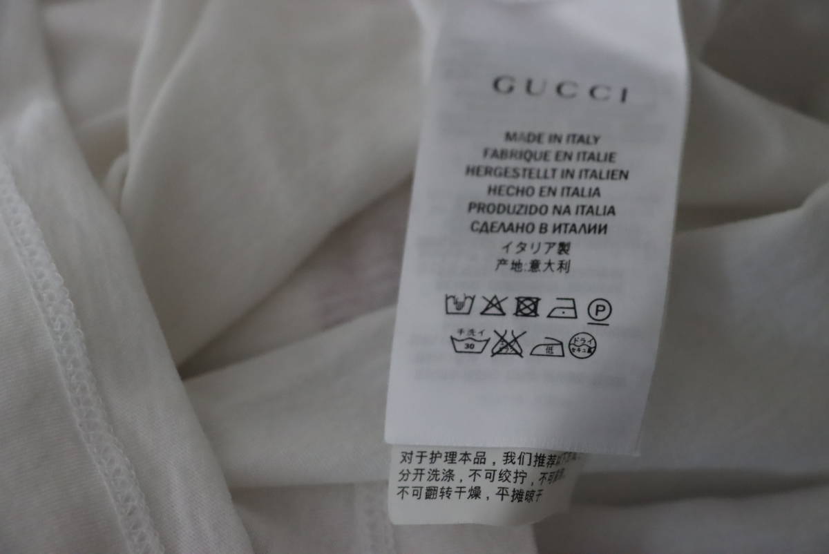 ☆ロゴポイント☆Tシャツ☆GUCCI☆サイズS☆ホワイト☆国内タグ