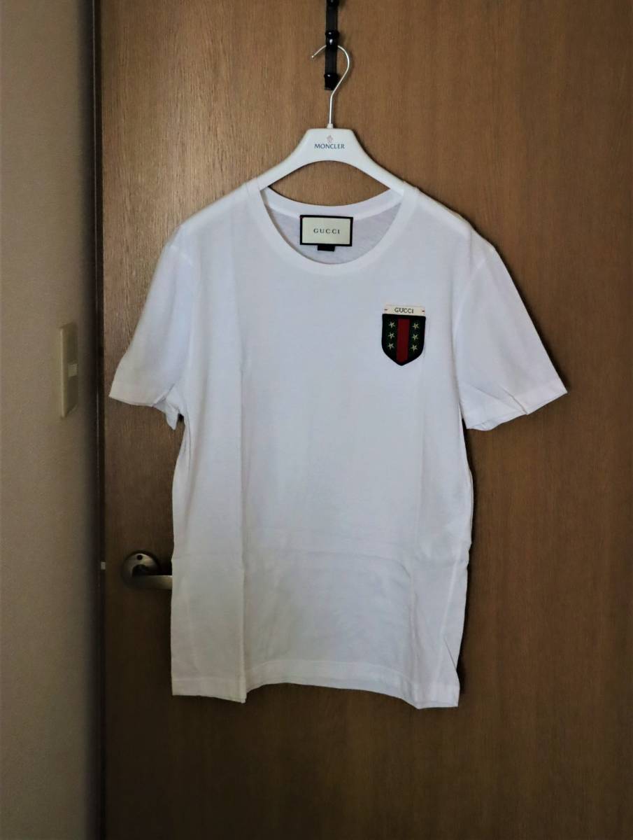 ☆ロゴポイント☆Tシャツ☆GUCCI☆サイズS☆ホワイト☆国内タグ