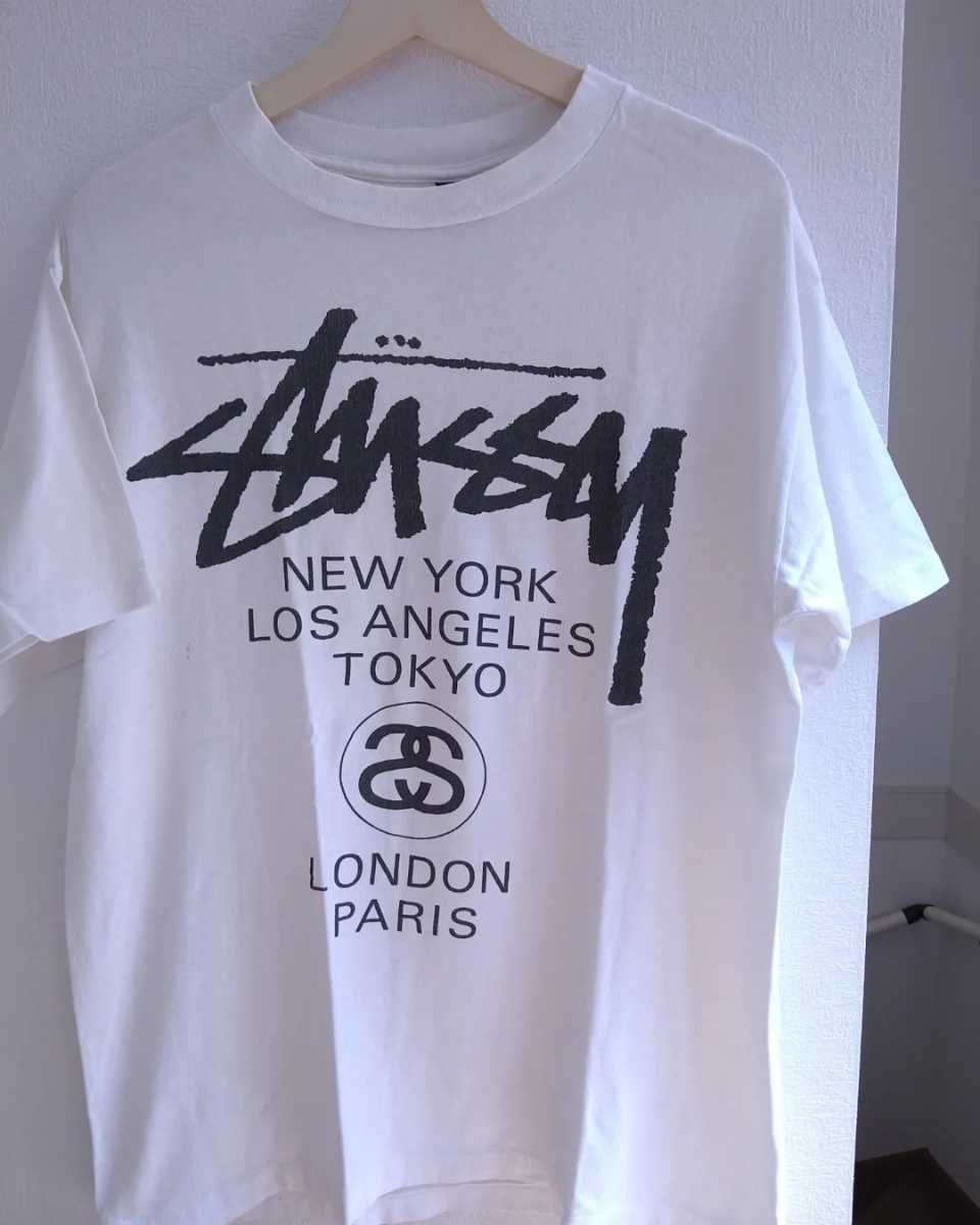 冬の華 ロバ stussy ステューシー 80年代ヴィンテージ 黒タグ XL T