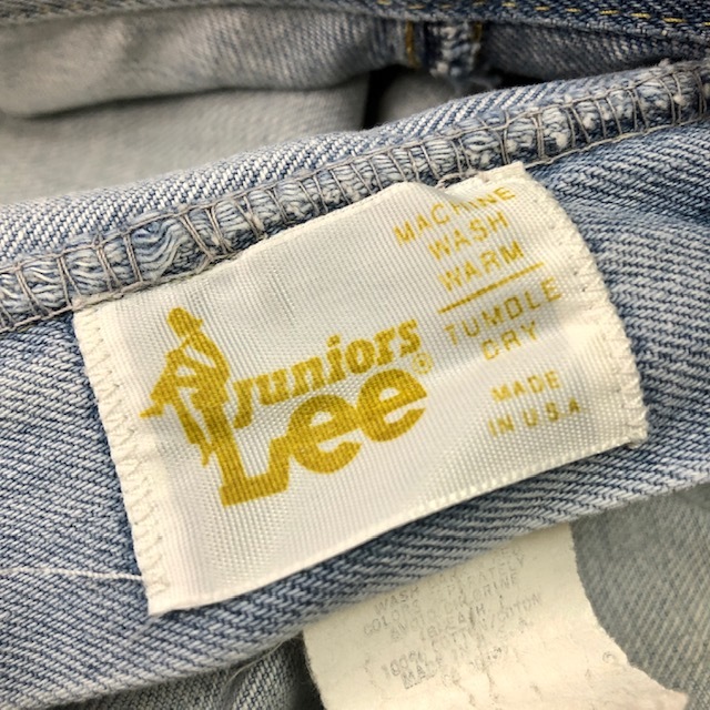 USA古着 70s USA製 Lee Juniors ブーツカットデニムパンツ ユニチケ付