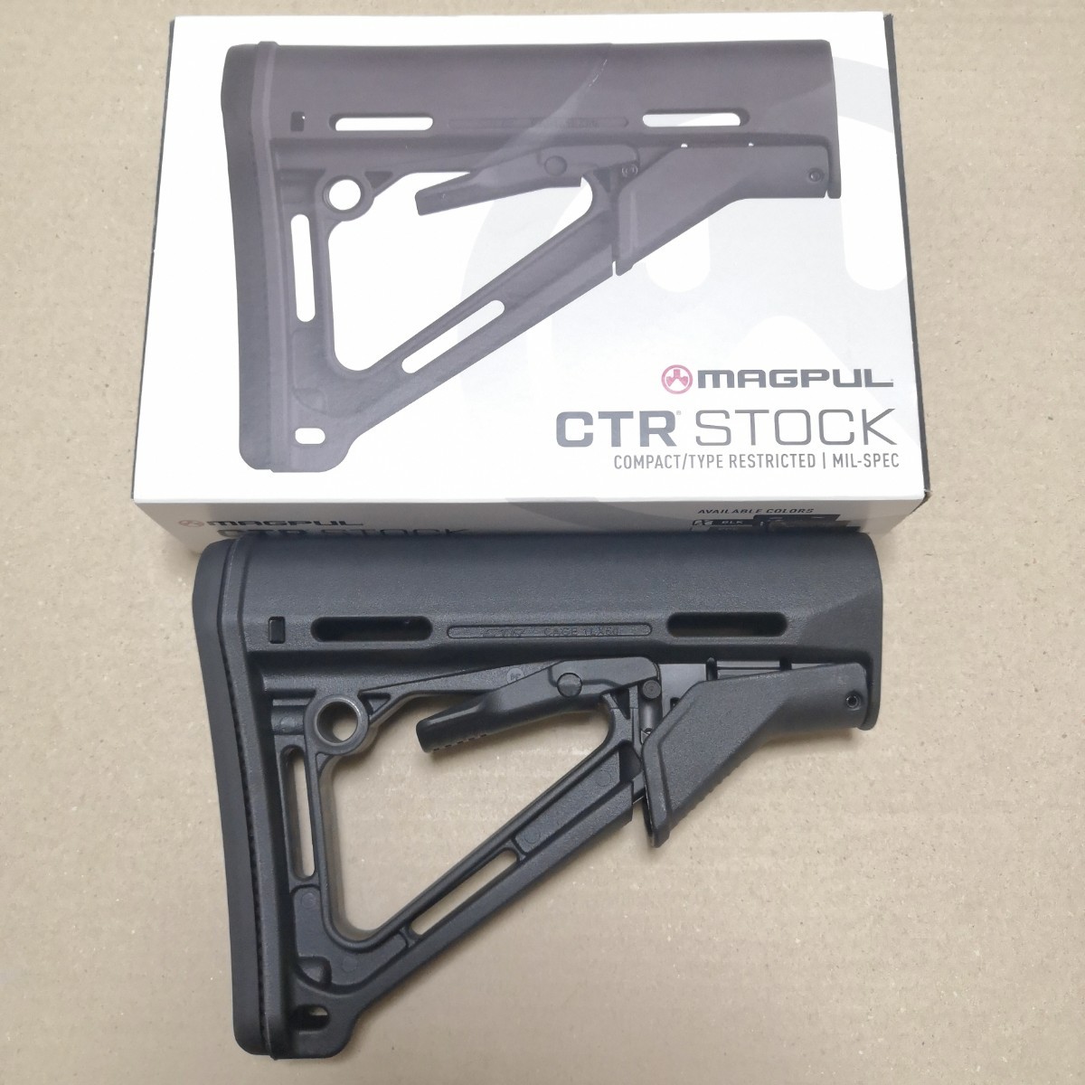 実物] MAGPUL(マグプル) CTRストック Mil-Spec M-4 AR-15 - モデルガン