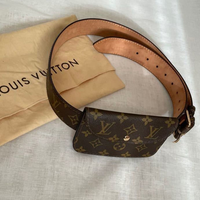 極美品　ルイヴィトン　Louis Vuitton サンチュール ポシェット ベルト　ベルトバッグ 100/40
