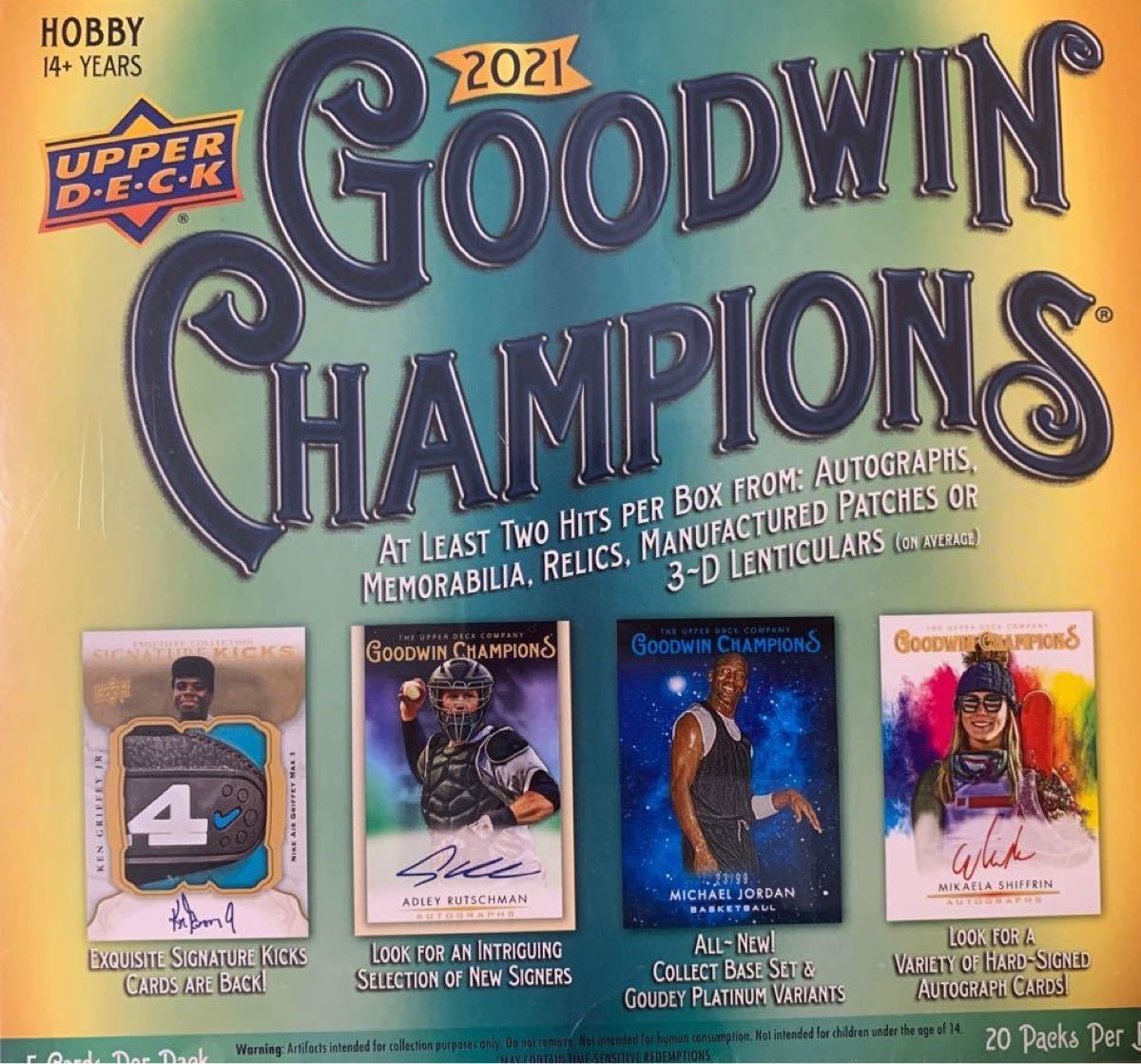 2021-22 UpperDeck Goodwin Champions 新品未開封box シュリンク付き