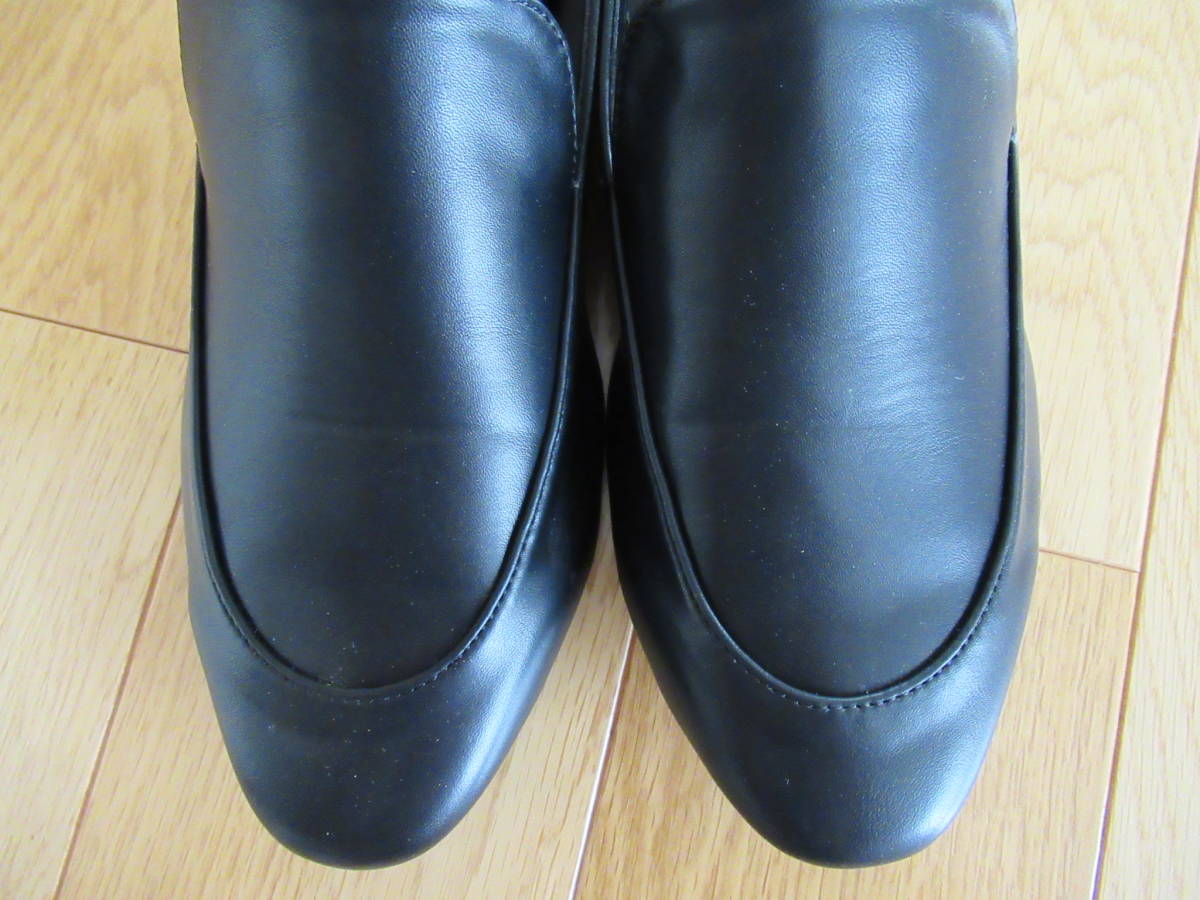  unused . close! [URBAN RESEARCH Sonny Label] soft leather Loafer black 23.5.