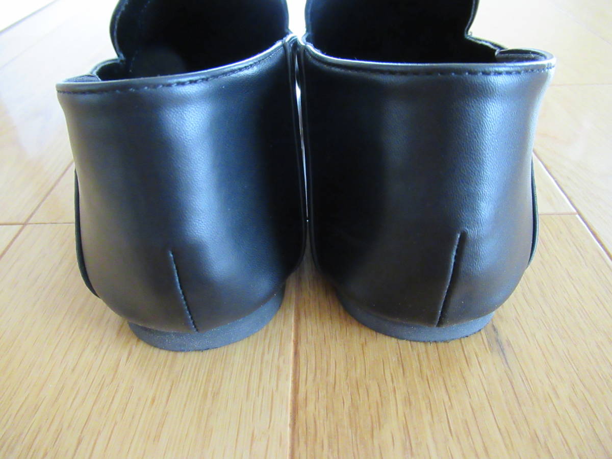  unused . close! [URBAN RESEARCH Sonny Label] soft leather Loafer black 23.5.