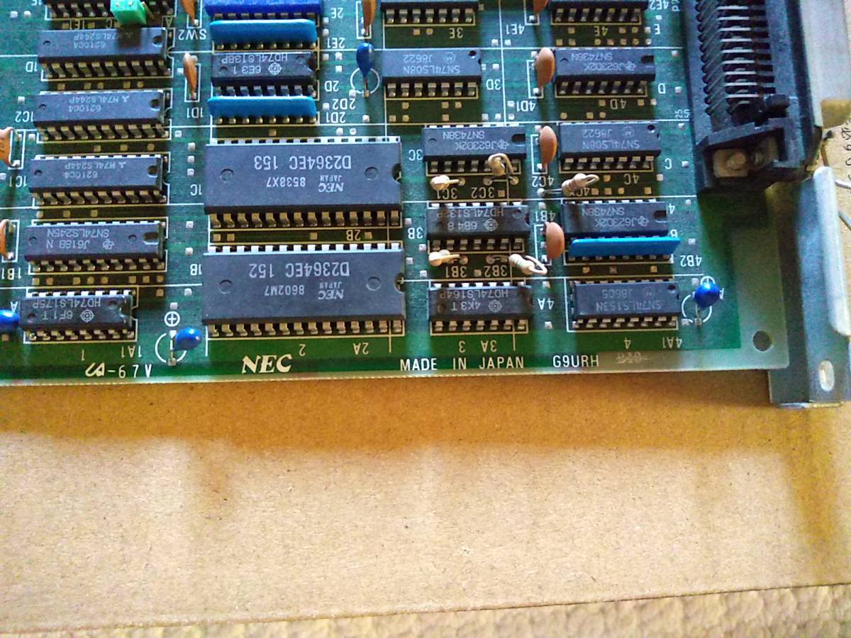 NEC PC-9801-15 8インチ標準フロッピィディスクインタフェースボード G9URH 使用未確認ジャンク_画像2