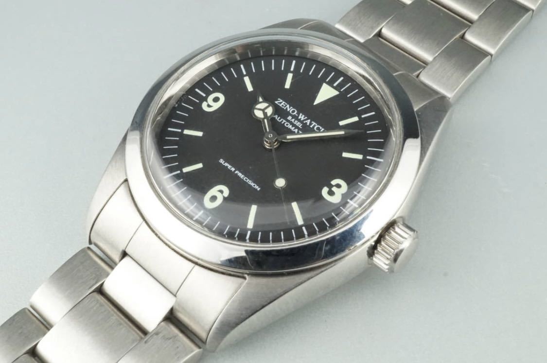 美品 ZENO-WATCH BASEL ZN-001 ゼノウォッチ ロレックスエクスプローラータイプ 自動巻き ROLEX EXPLORER 1016 アンティーク