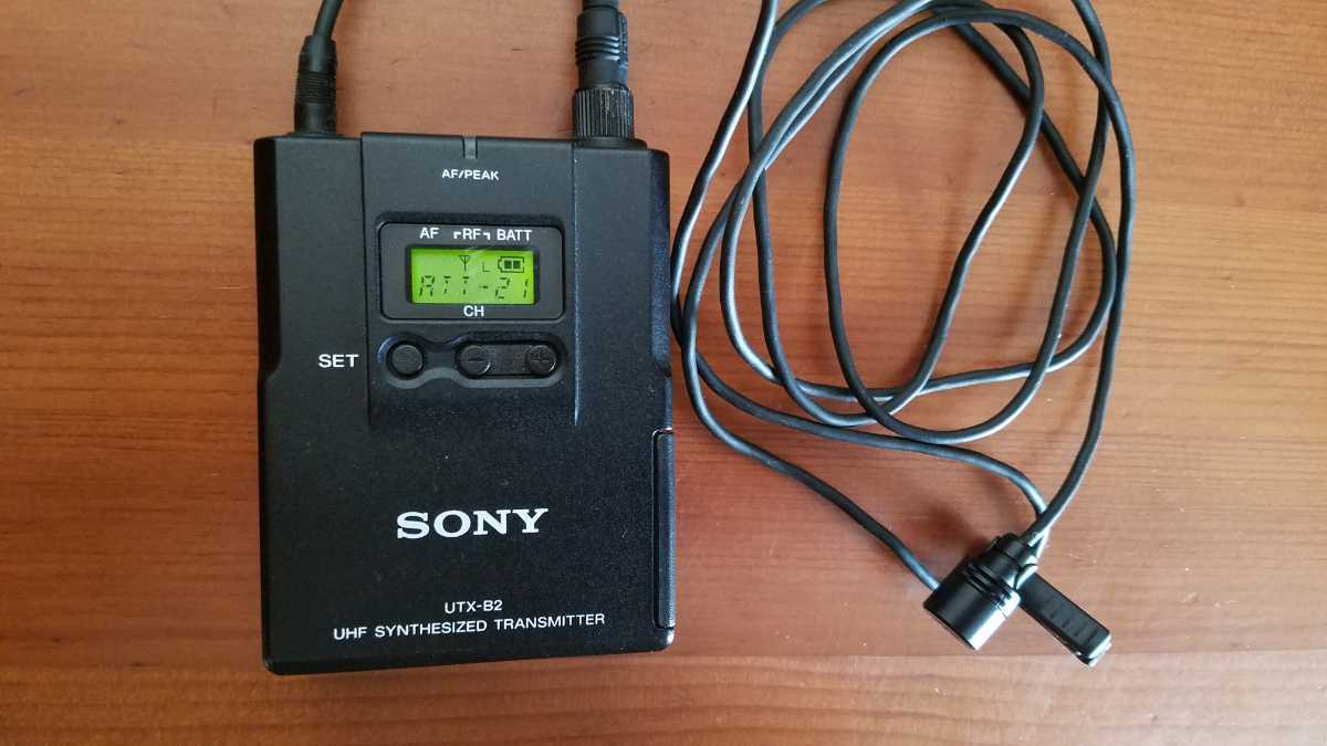 SONY ソニー ワイヤレスマイク UTX-H2 - レコーディング/PA機器