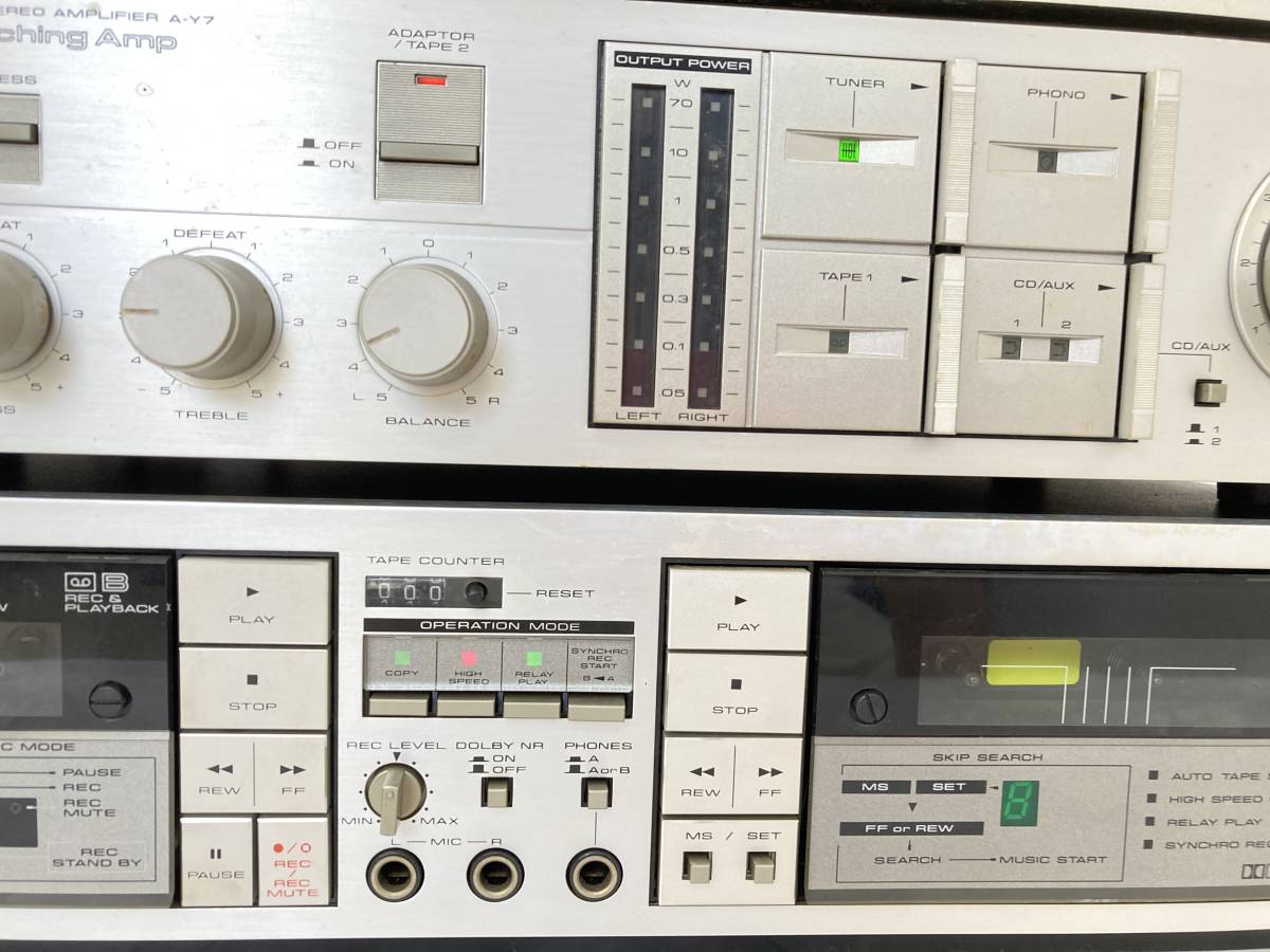 IE49 I Pioneer パイオニア オーディオコンポ セット CA-Y7 A-Y7 F-Y7 「リングフィットRTA オーディオ 現状品 システムコンポ パイオニア Pioneer ポータブルプレーヤー