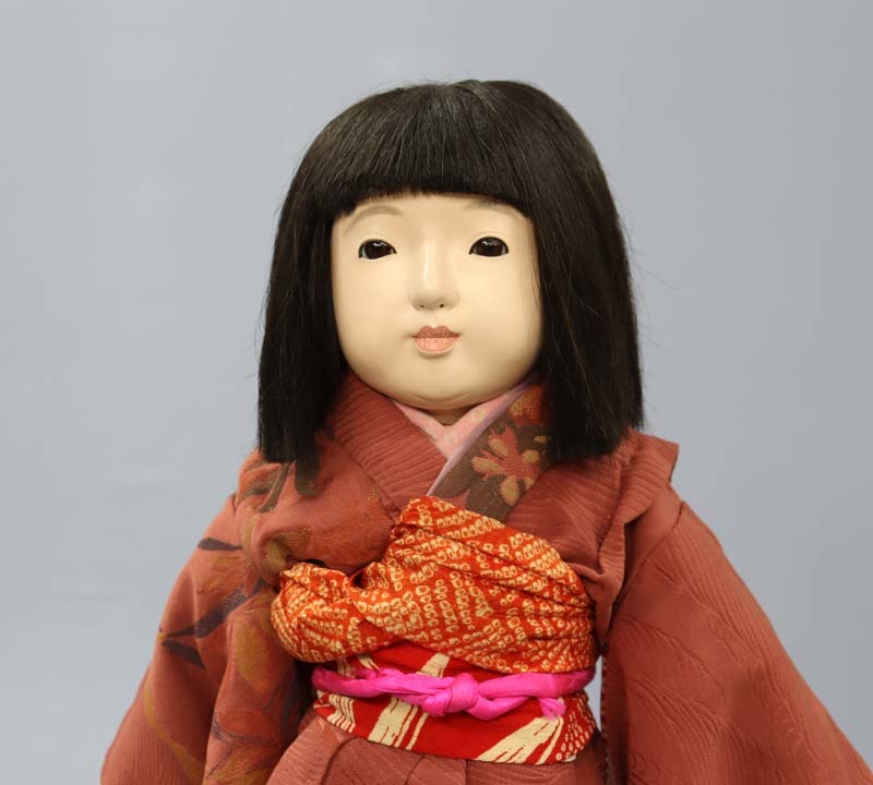 明治時代 抱き人形 男の子 50cm 市松人形 骨董 日本人形-