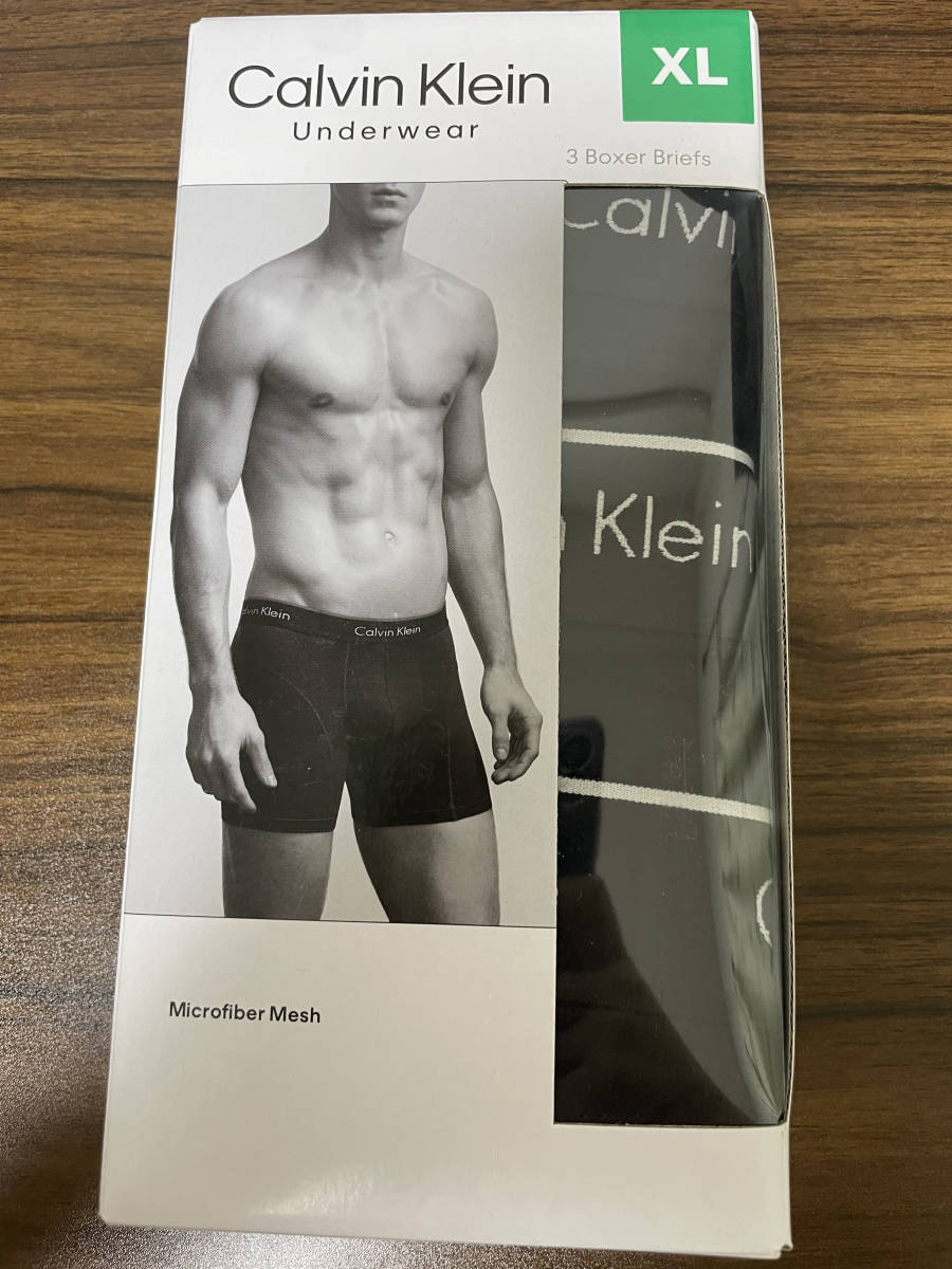 【送料無料/3枚セット】CALVIN KLEIN UNDERWEAR / カルバンクライン アンダーウェア　ボクサーパンツ　サイズXL　ストレッチ　大きいサイズ