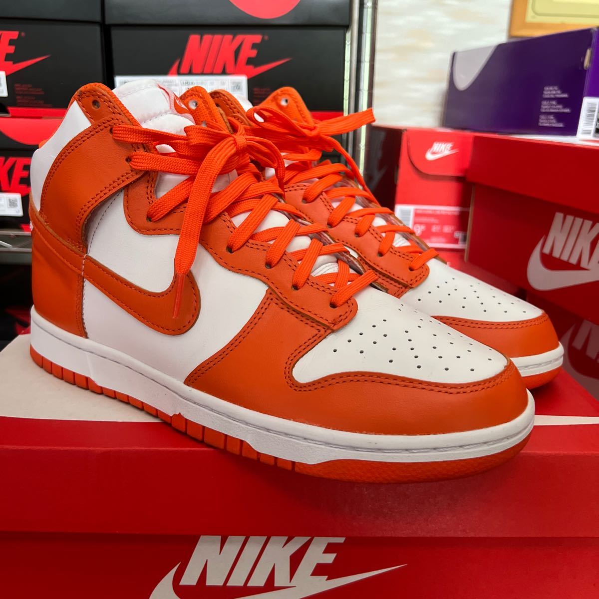 NikeDunk HighOrangeナイキダンクハイオレンジブレイズ