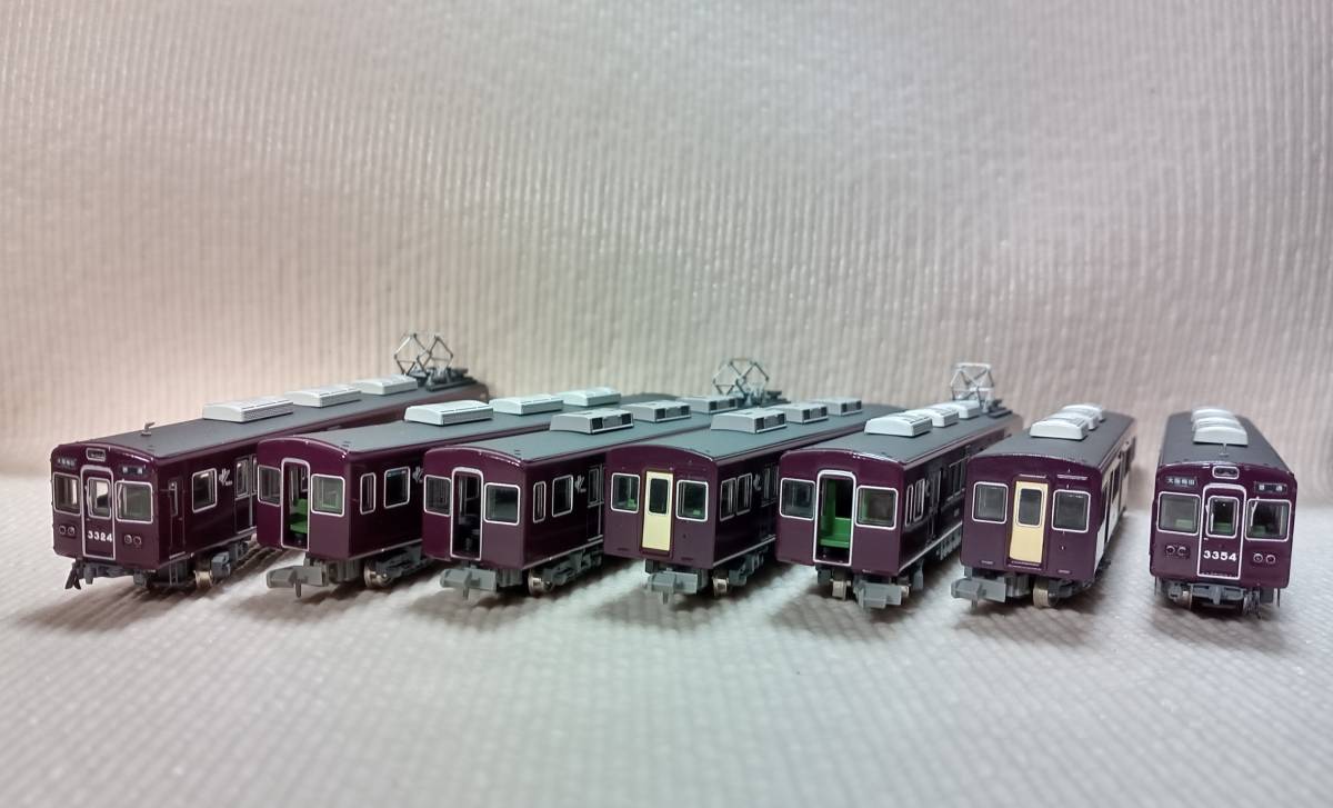 阪急3300系3324編成7両 晩年仕様 加工品 - 鉄道模型