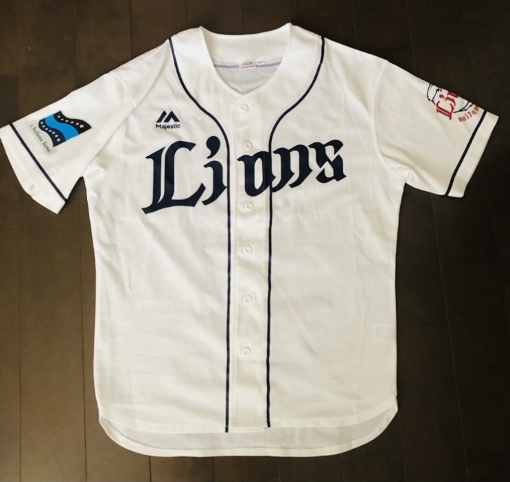 西武 ライオンズ 秋山 翔吾 ユニフォーム 白 ホーム 背番号 55 刺繍 Majestic 製 JERSEY ホワイト SEIBU LIONS NPB 野球 カープ 好きに もの画像1