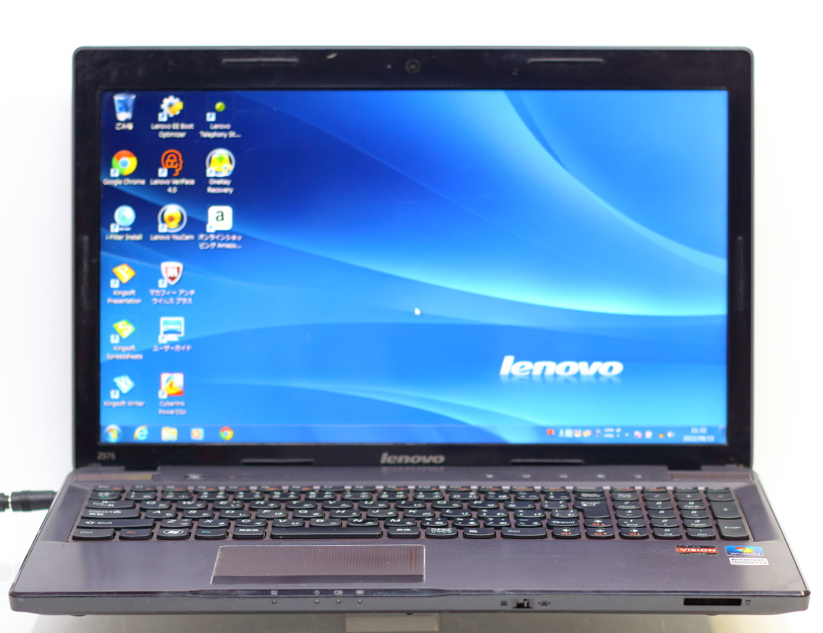 交換無料! A8-3520M/4GBメモリ/HDD160GB/無線LAN Z575/AMD IdeaPad