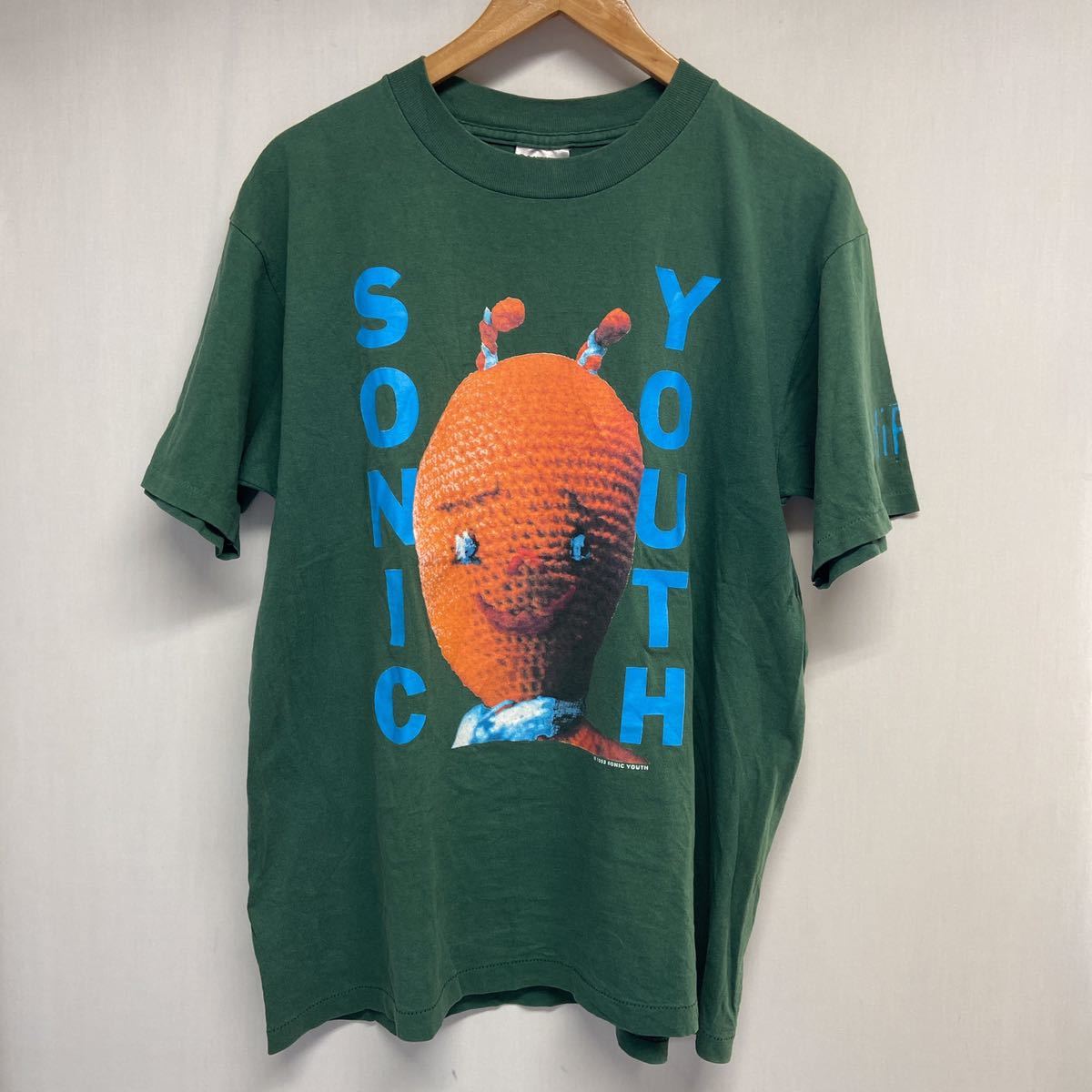 ONEITA オニータ】90s SONIC YOUTH Tシャツ USA製 L グリーン コットン ...