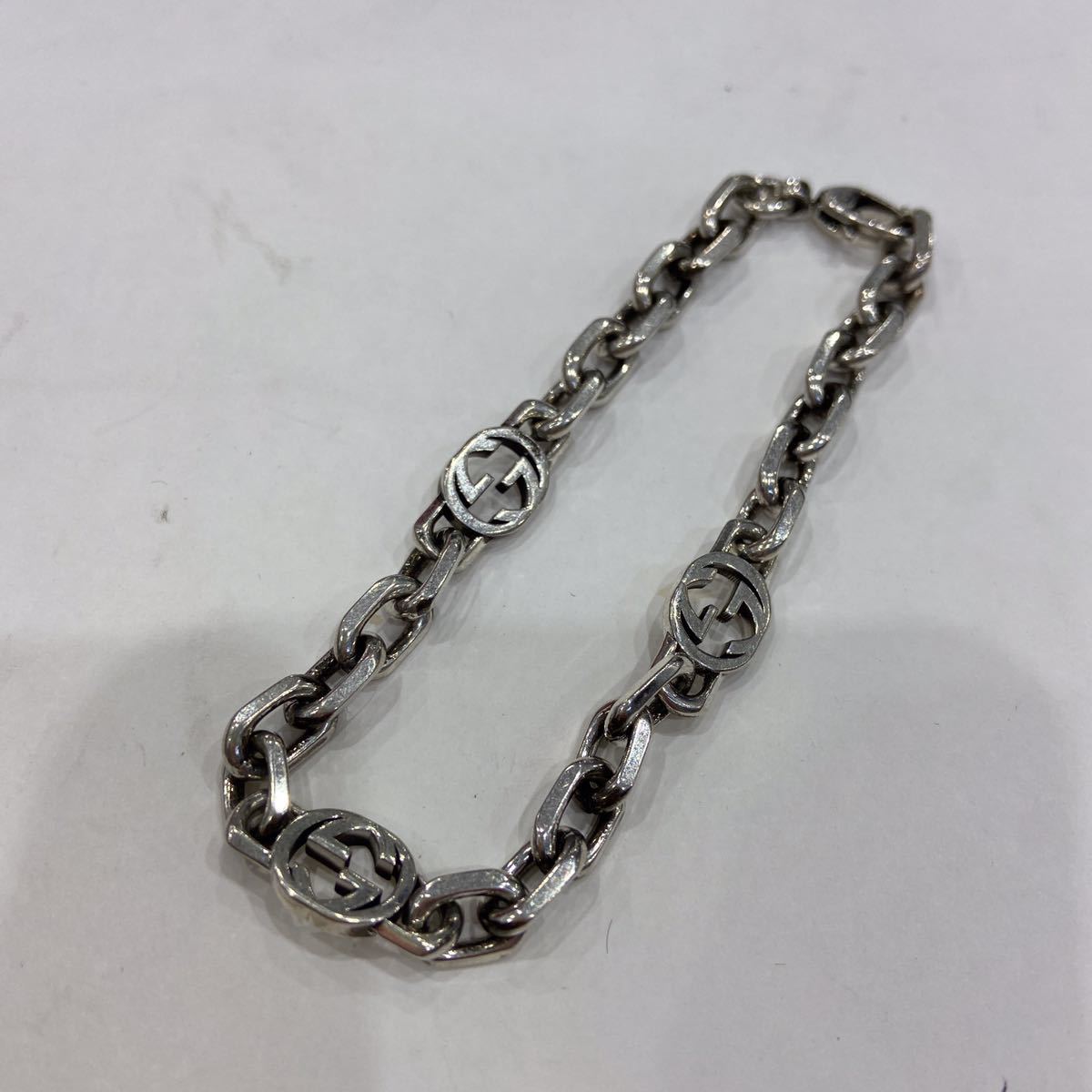 GUCCI グッチ】620798 J8400 インターロッキングG ブレスレット 19cm