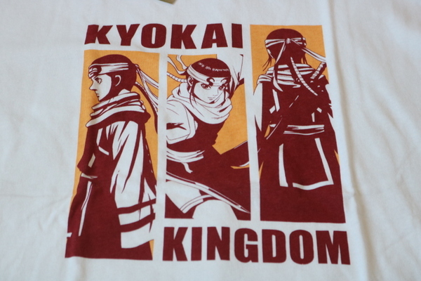 キングダム　キョウカイ　サイズL　Tシャツ　白　ユニセックス　Tシャツ　KINGDOM　新品 未使用　_画像1