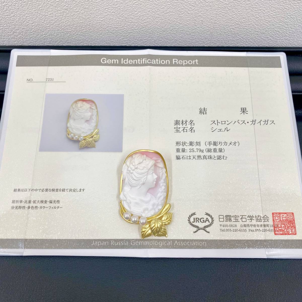 鑑別書付 K18枠 重量25 7g カメオ ブローチ ペンダント パール Sirena シレーナ Conch Shell Cameo コンク シェル 女性像 横顔 サイン入 カメオ 売買されたオークション情報 Yahooの商品情報をアーカイブ公開 オークファン Aucfan Com