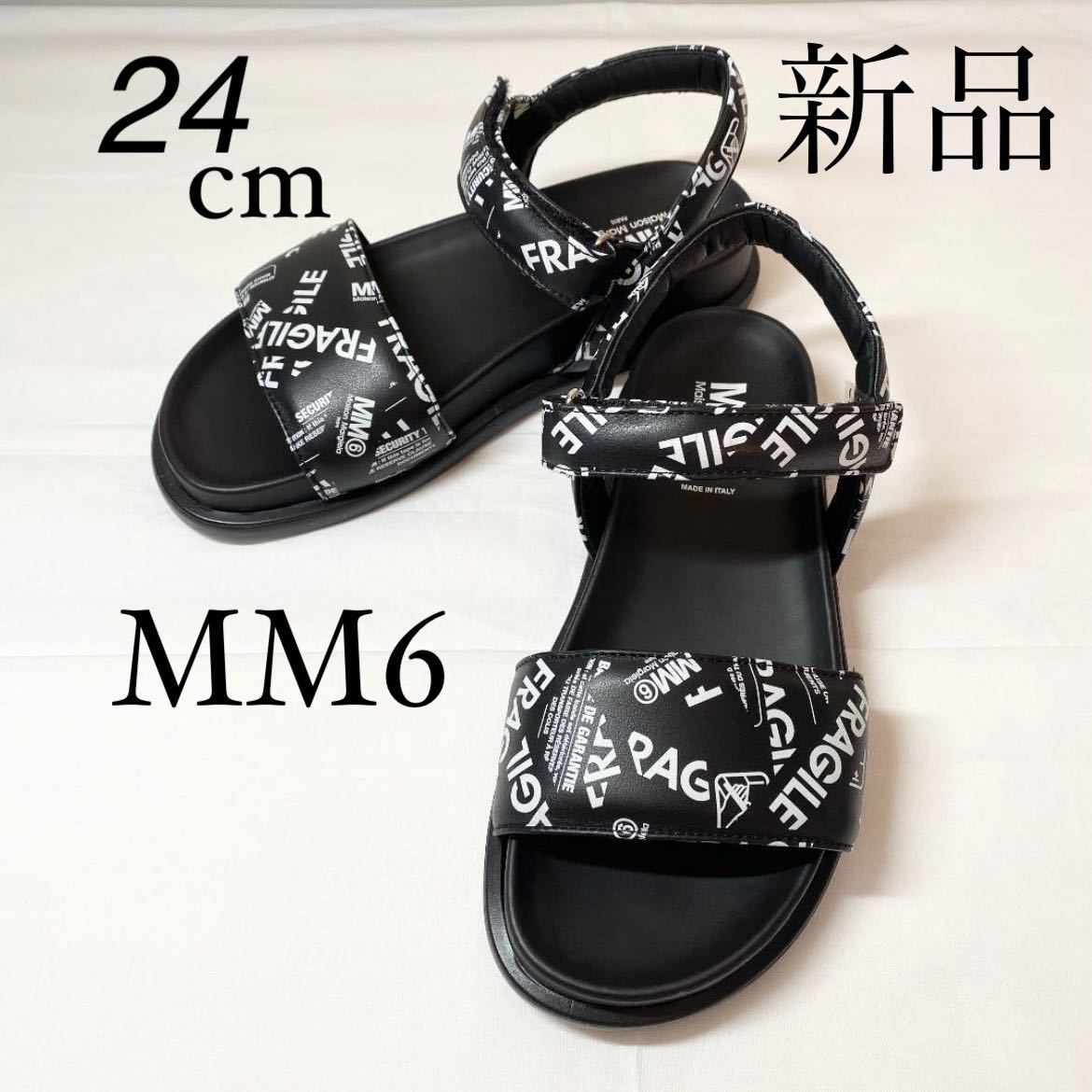 MM6 Maison Margielaマルジェラ ロゴ入りサンダル 24cm