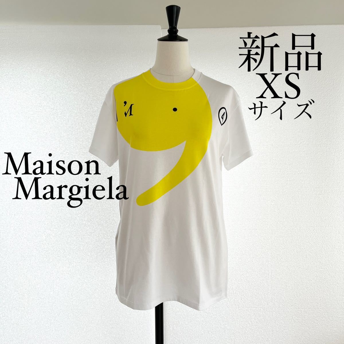 Maison Margielaマルジェラ　ロゴデザインTシャツ　カットソー　XS_画像1